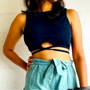 Sommer black crop top